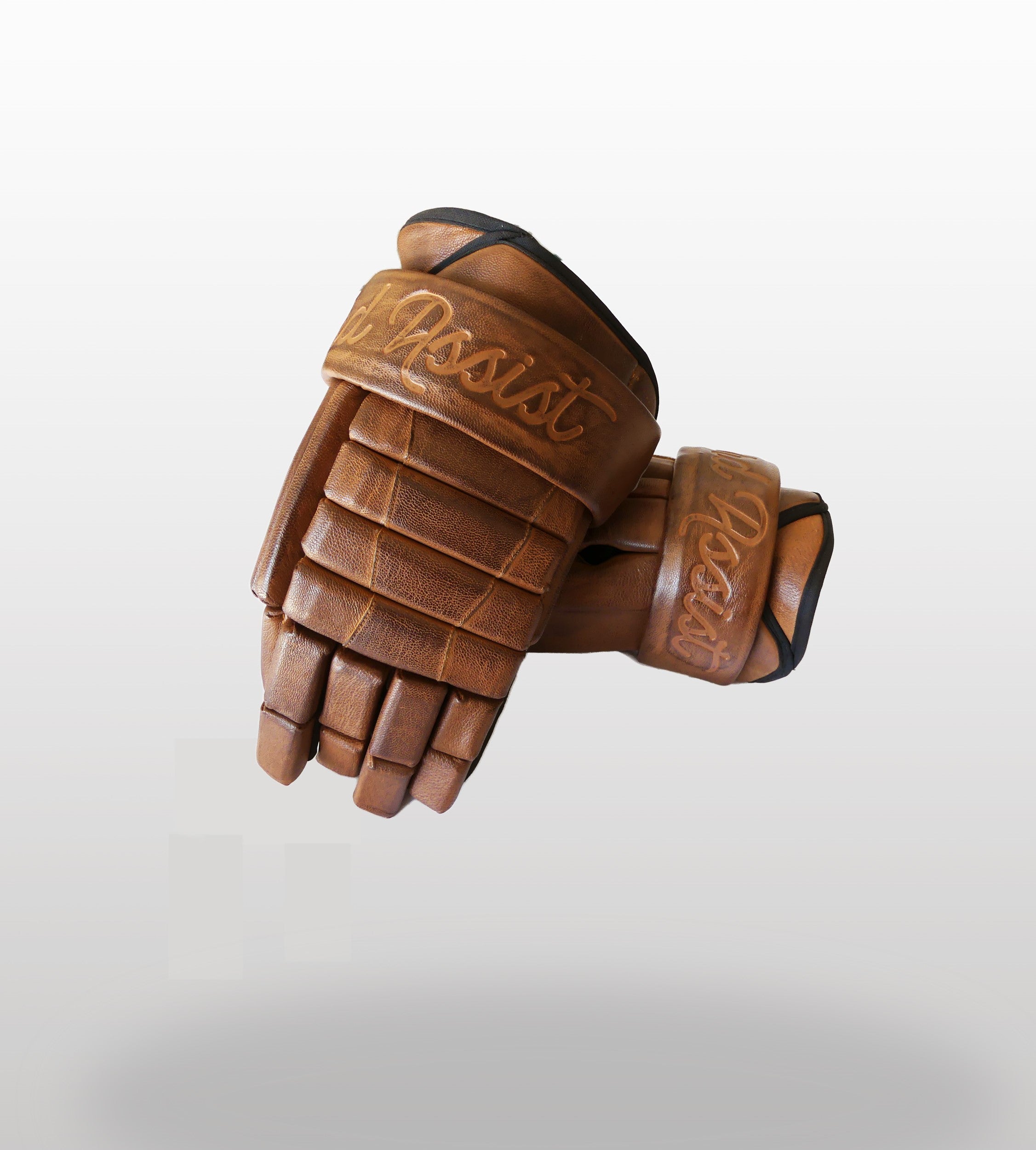 Leather hockey sales gloves